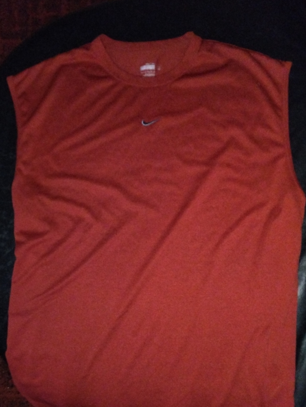Nike Men’s Red Sleeveless Athletic Tank Top Size L
